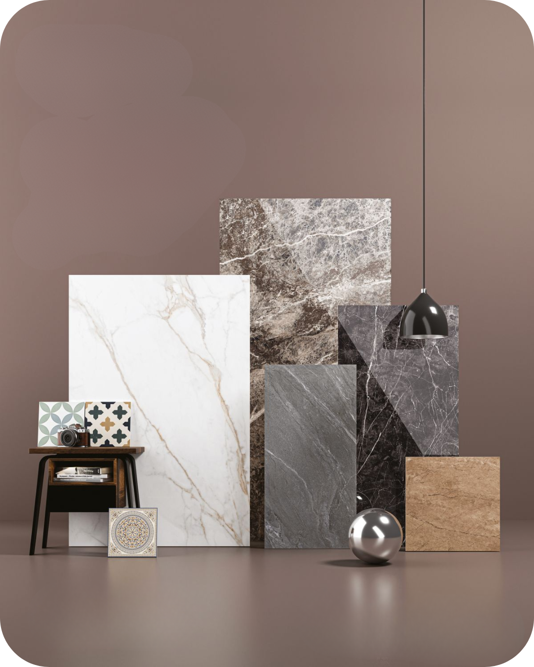 Luxury interior finished in premium tile
